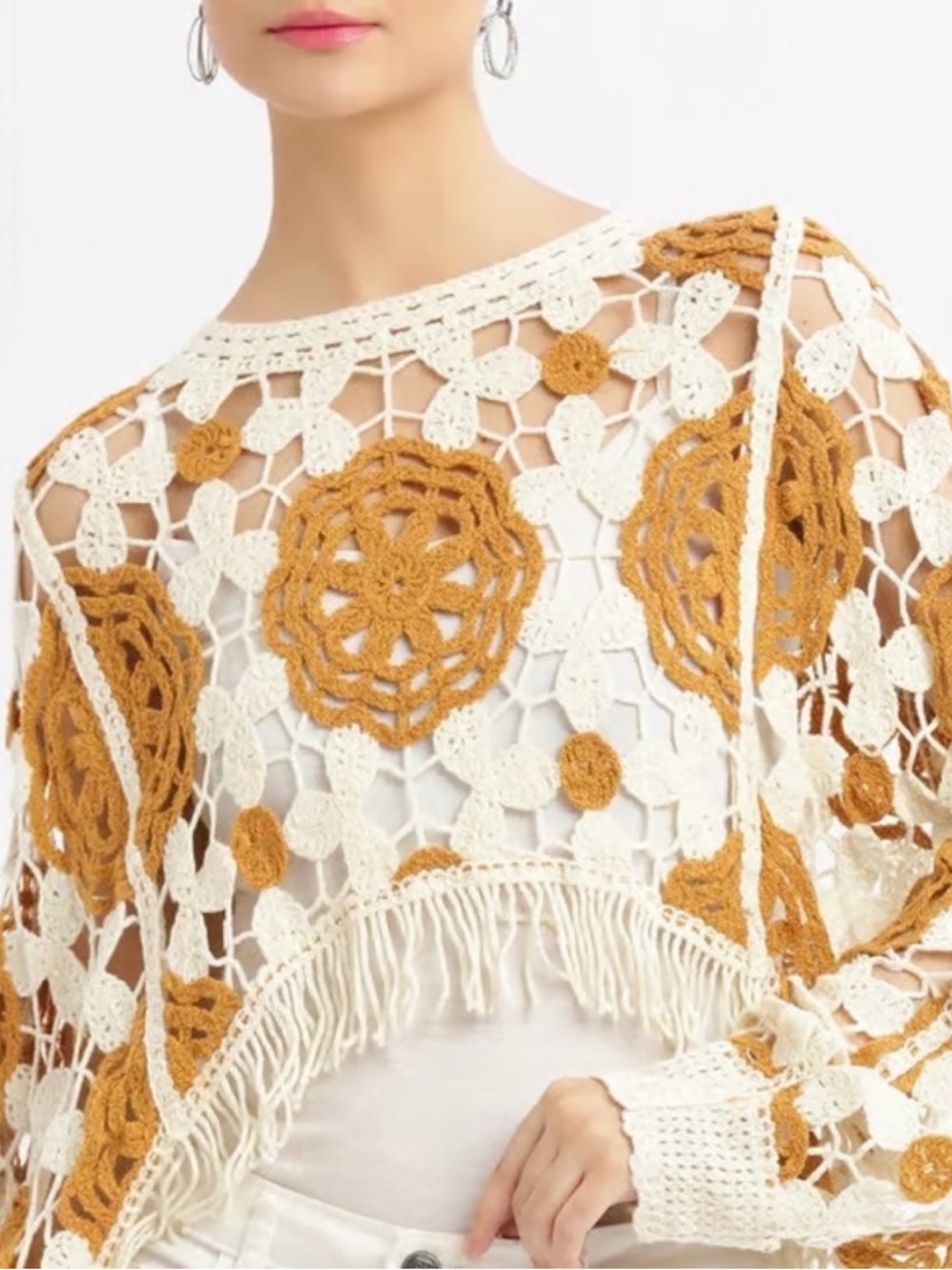 Crochet Fringe Sweater - Picture 5 of 14
